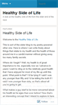 Mobile Screenshot of healthysideoflife.wordpress.com