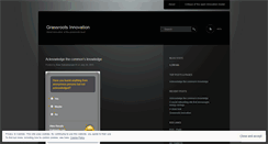 Desktop Screenshot of grassrootscreativity.wordpress.com