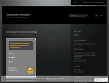 Tablet Screenshot of grassrootscreativity.wordpress.com