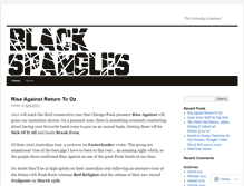 Tablet Screenshot of blackspangles.wordpress.com