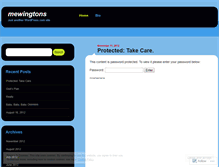 Tablet Screenshot of mewingtons.wordpress.com