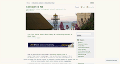 Desktop Screenshot of experiencepr.wordpress.com