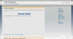 Desktop Screenshot of lastparadise.wordpress.com