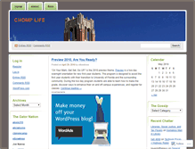 Tablet Screenshot of chomplife.wordpress.com