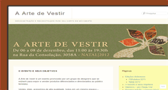 Desktop Screenshot of aartedevestir.wordpress.com
