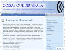 Tablet Screenshot of coisasquedeusfala.wordpress.com