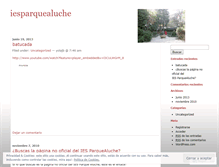 Tablet Screenshot of iesparquealuche.wordpress.com