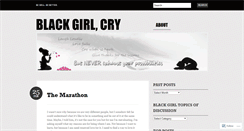 Desktop Screenshot of blackgirlcry.wordpress.com