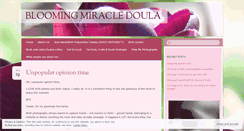 Desktop Screenshot of bloomingmiracledoula.wordpress.com