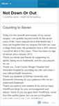 Mobile Screenshot of notdownorout.wordpress.com