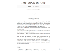 Tablet Screenshot of notdownorout.wordpress.com