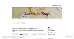 Desktop Screenshot of domesticday.wordpress.com