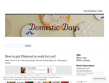 Tablet Screenshot of domesticday.wordpress.com