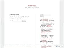 Tablet Screenshot of maxwellbennett.wordpress.com