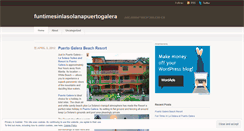 Desktop Screenshot of funtimesinlasolanapuertogalera.wordpress.com