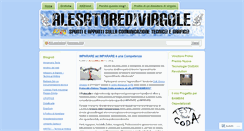 Desktop Screenshot of alesatoredivirgole.wordpress.com