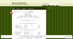 Desktop Screenshot of green10kseries.wordpress.com