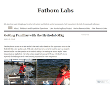 Tablet Screenshot of fathomlabs.wordpress.com