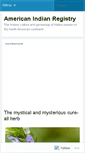 Mobile Screenshot of americanindianregistry.wordpress.com