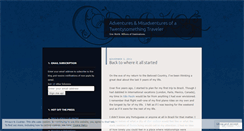 Desktop Screenshot of misadventuresofatwentysomethingtraveler.wordpress.com