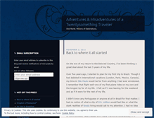 Tablet Screenshot of misadventuresofatwentysomethingtraveler.wordpress.com