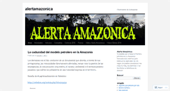 Desktop Screenshot of alertamazonica.wordpress.com