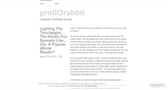 Desktop Screenshot of profit3rabbit.wordpress.com