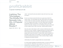 Tablet Screenshot of profit3rabbit.wordpress.com