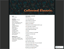 Tablet Screenshot of collectedelectric.wordpress.com