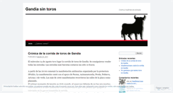 Desktop Screenshot of gandiasintoros.wordpress.com