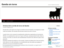 Tablet Screenshot of gandiasintoros.wordpress.com