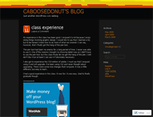 Tablet Screenshot of caboosedonut.wordpress.com