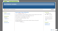 Desktop Screenshot of alfredogama.wordpress.com