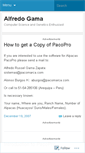 Mobile Screenshot of alfredogama.wordpress.com