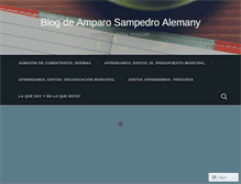 Tablet Screenshot of amparosampedro.wordpress.com