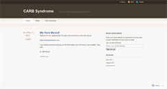 Desktop Screenshot of carbsyndrome.wordpress.com