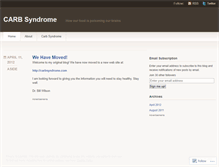 Tablet Screenshot of carbsyndrome.wordpress.com