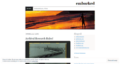 Desktop Screenshot of embark365.wordpress.com