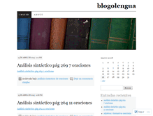 Tablet Screenshot of blogolengua.wordpress.com