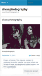 Mobile Screenshot of divasphotography.wordpress.com