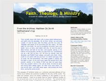 Tablet Screenshot of faiththeologyministry.wordpress.com