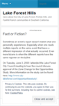 Mobile Screenshot of lakeforesthills.wordpress.com