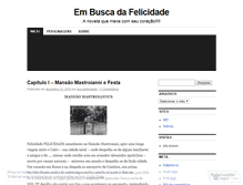 Tablet Screenshot of embuscadafelicidadeanovela.wordpress.com