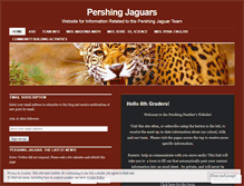 Tablet Screenshot of pershingjaguars.wordpress.com