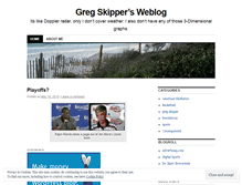 Tablet Screenshot of gregskipper.wordpress.com