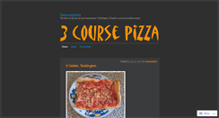 Desktop Screenshot of 3coursepizza.wordpress.com