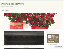 Tablet Screenshot of ohanaflowers.wordpress.com
