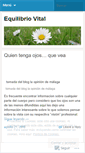 Mobile Screenshot of equilibriovital.wordpress.com
