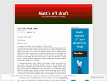 Tablet Screenshot of mzfootballl.wordpress.com