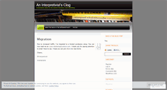 Desktop Screenshot of interpretivist.wordpress.com